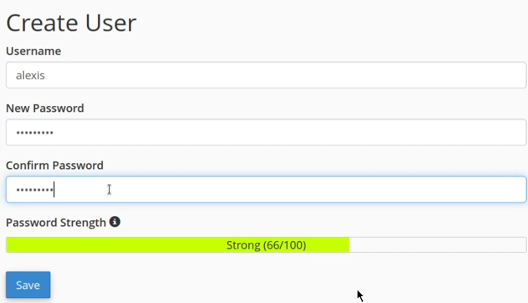 Select a secure password to protect the directory.